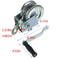 1600lbs Hand Winch for Boat (Manual, 10m Cable)
