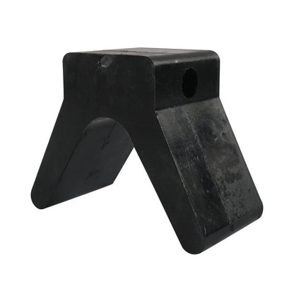 V-style bow stop for boat trailers (Rubber, Non-marking)