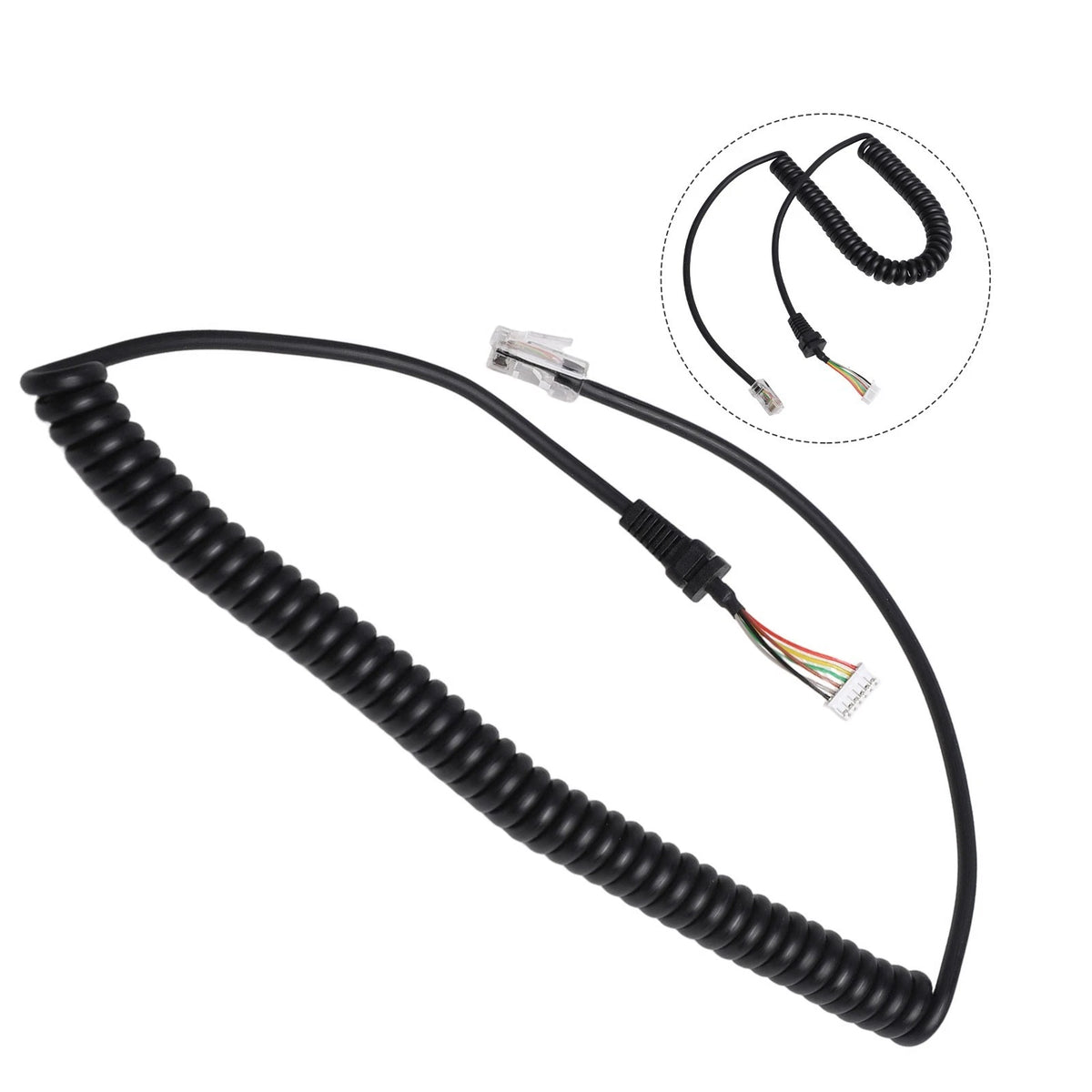 Microphone Cable Cord for Yaesu MH48 MH36 MH42 (Replacement)