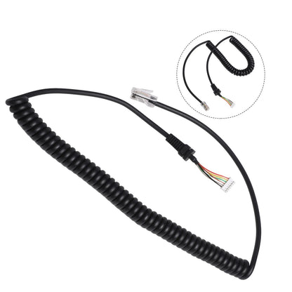 Microphone Cable Cord for Yaesu MH48 MH36 MH42 (Replacement)