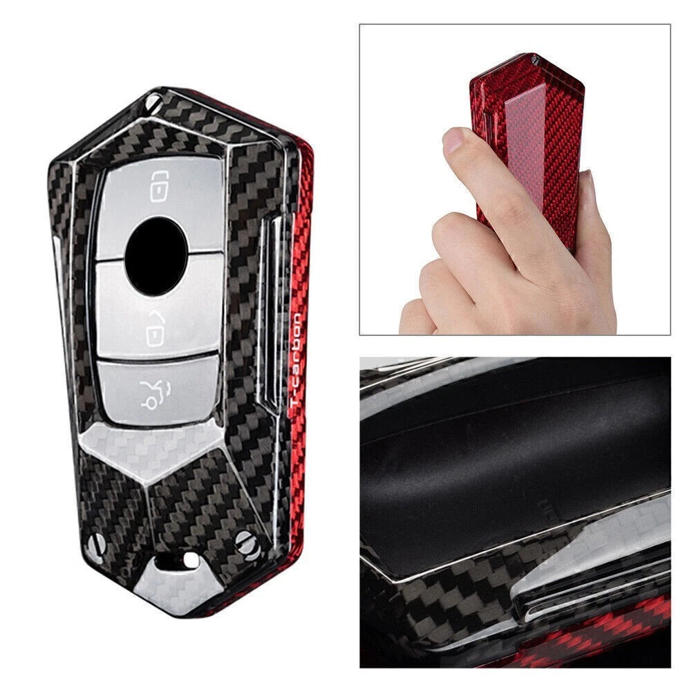 Key Shell Housing Case for Mercedes Benz E-Class W213 (2017–2023) Carbon Fiber