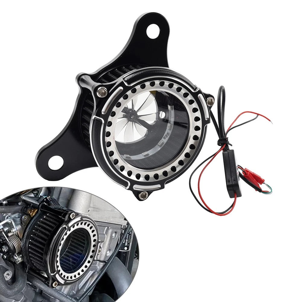 Air Cleaner Intake Filter Light For Harley Touring Softail Fat Boy Dyna FXR