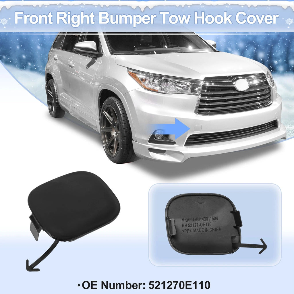 Tow Hook Cover Cap Right Front OEM Replacement for Toyota Corolla (2007–2009)