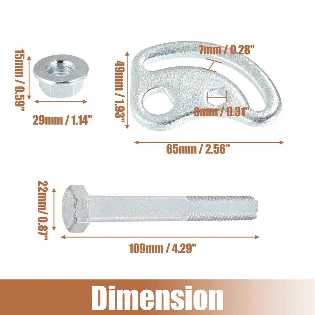 Front Control Arm Alignment Camber Bolt Kit 2 Set for Chevy Silverado GMC (2007–2013)