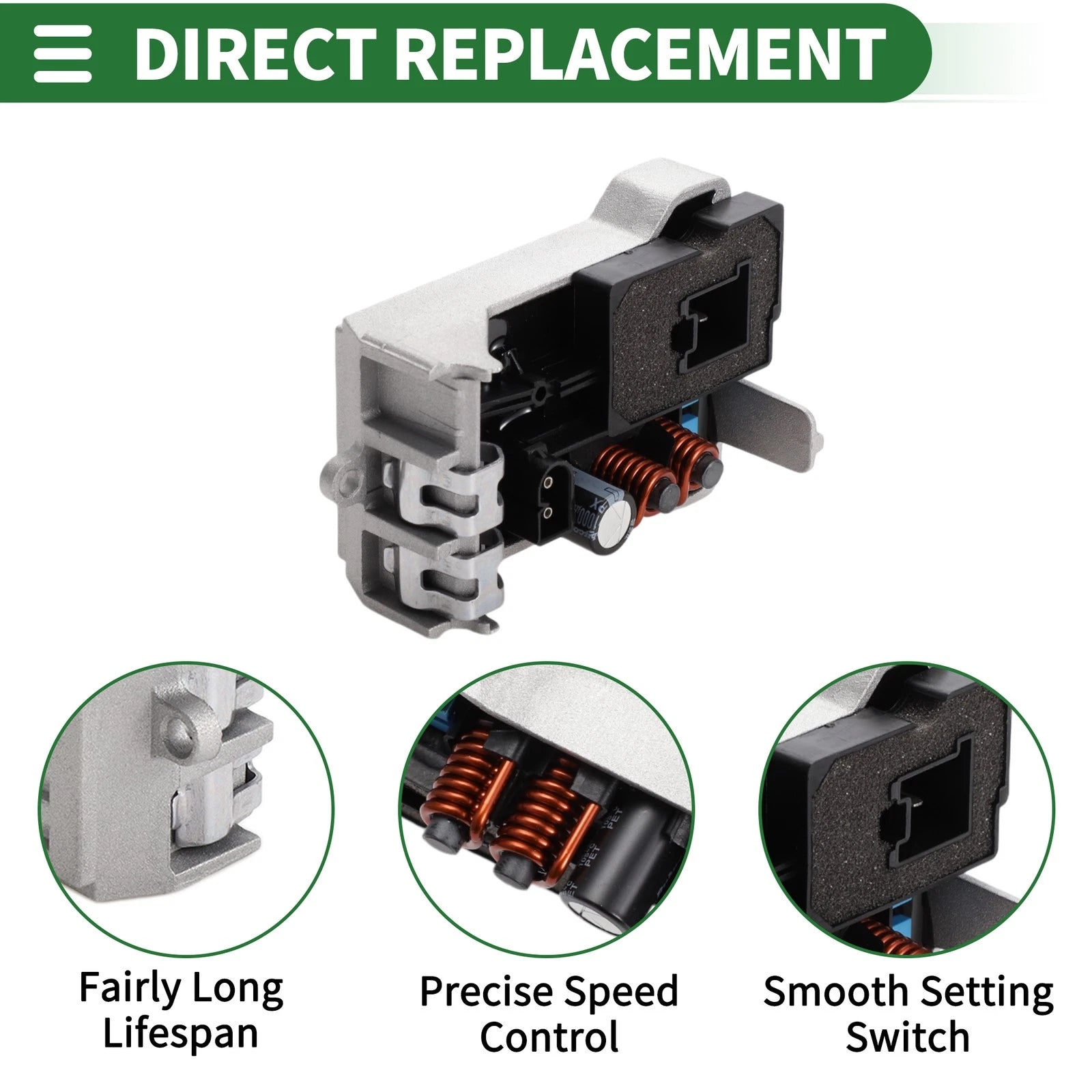 Heater Blower Motor Resistor for Mercedes A0108202810 (2013–2017)