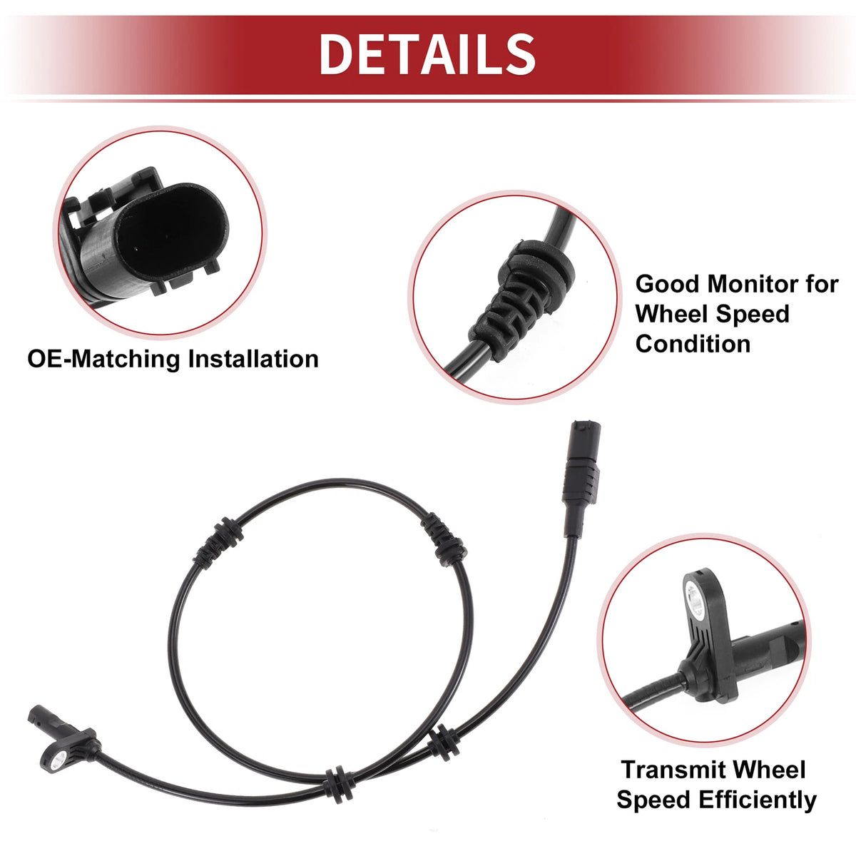 ABS Wheel Speed Sensor No. 2115402117 for Mercedes-Benz E350 (2006–2009)