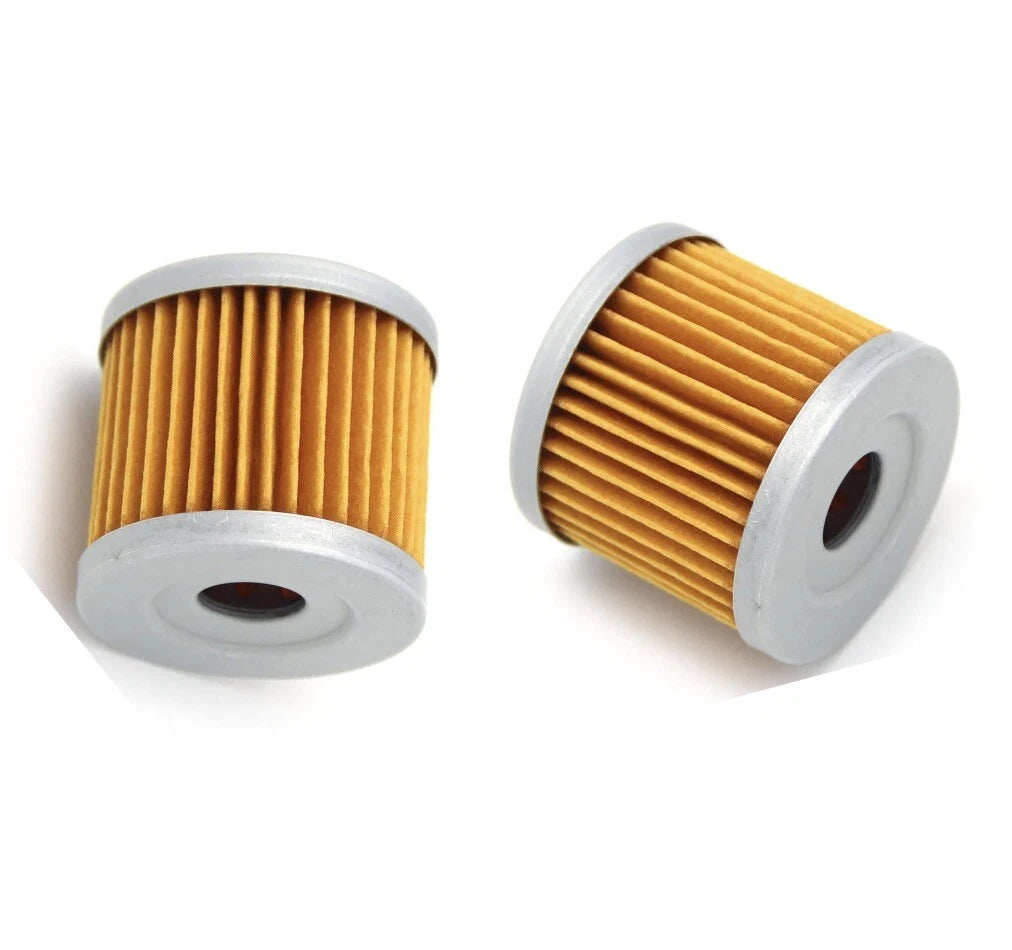 2X Oil Fuel Filter for Suzuki DF 9.9 15 8 HP 4 Stroke (16510-05240, 16510-45H10)