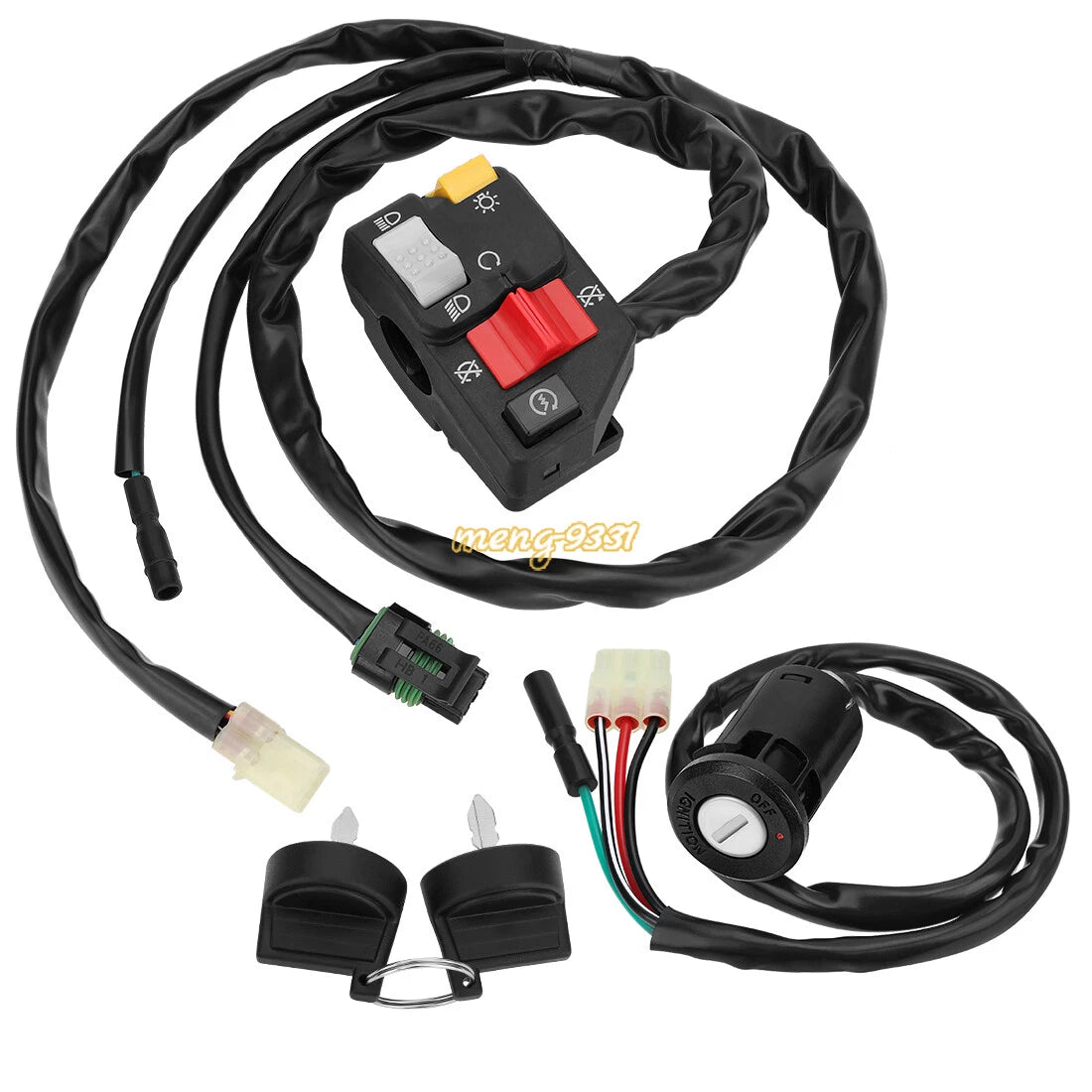 Handlebar Switch & Ignition Key Switch for Honda Sportrax 250 TRX250EX (2001–2005)