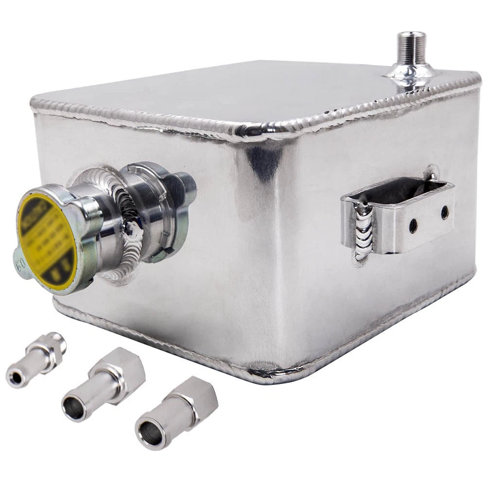 2.5L Aluminum Coolant Radiator Overflow Tank for Universal Applications