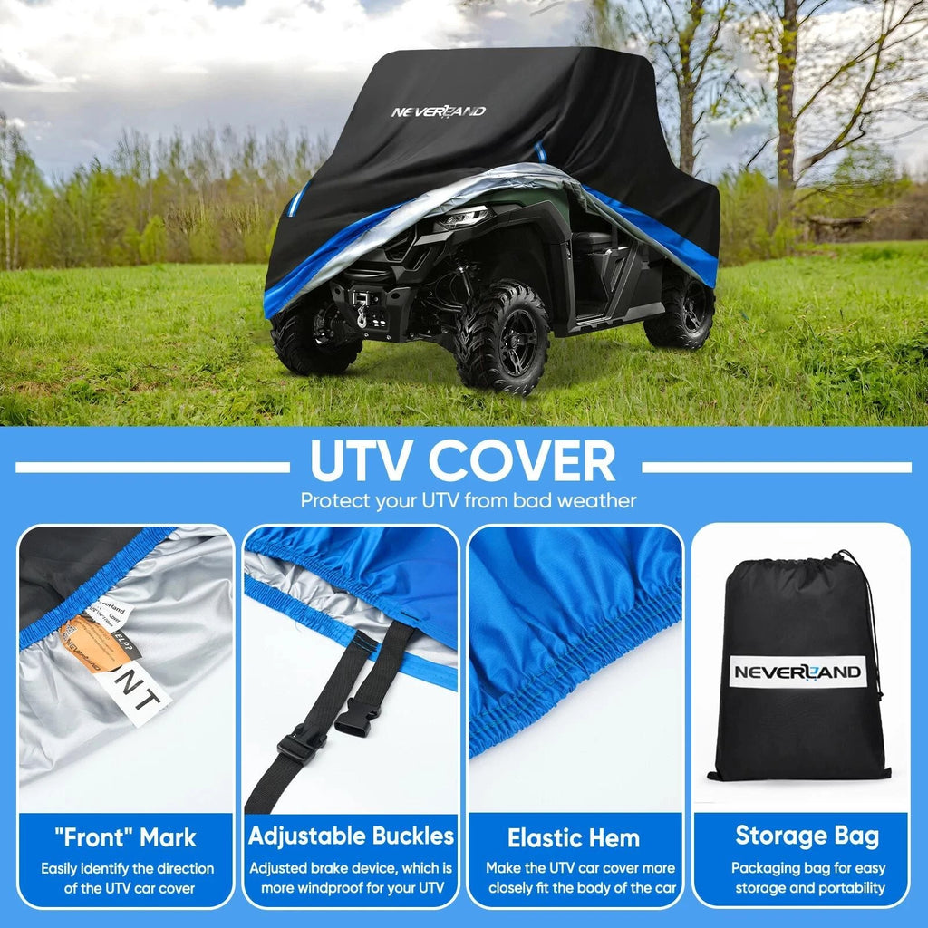 UTV Storage Cover for Utility Vehicle Side-by-Side (Waterproof, Heavy Duty)
