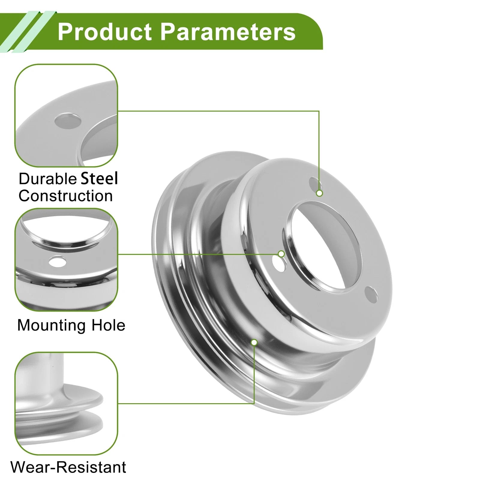 Harmonic Balancer Crank Pulley for Ford Mustang (1965–1966)