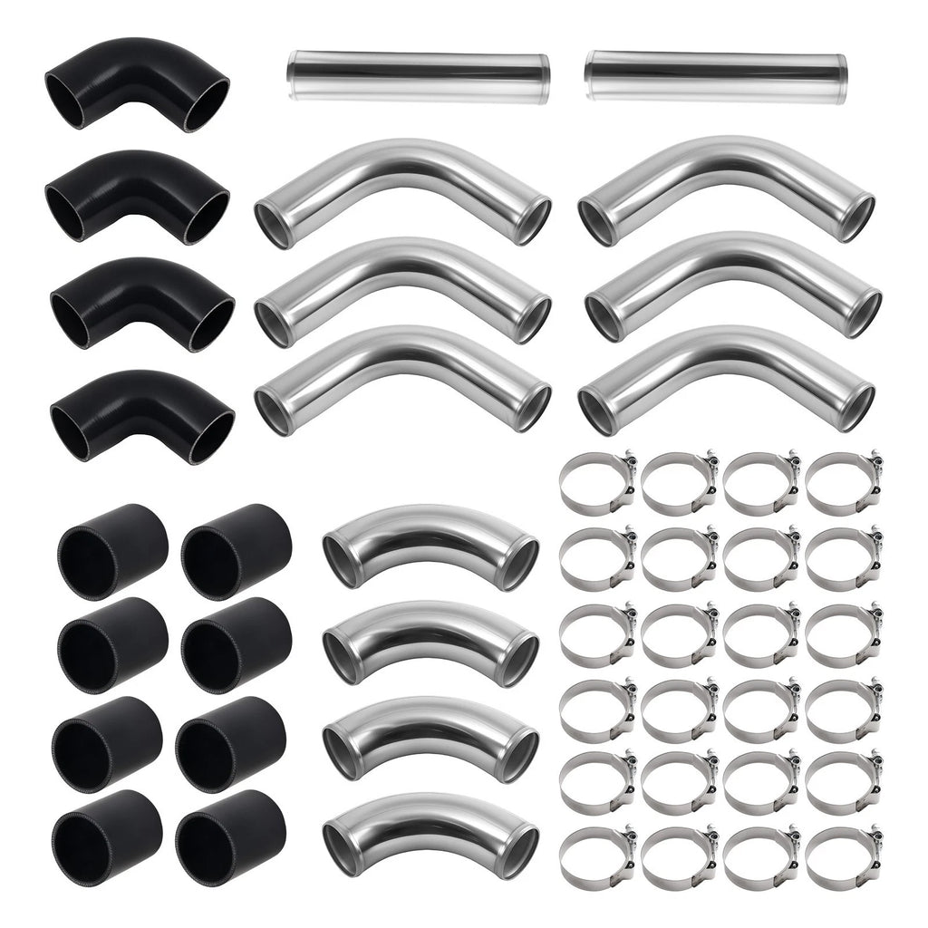 12PCS Intercooler Pipe Piping Kit for Universal (2.5")