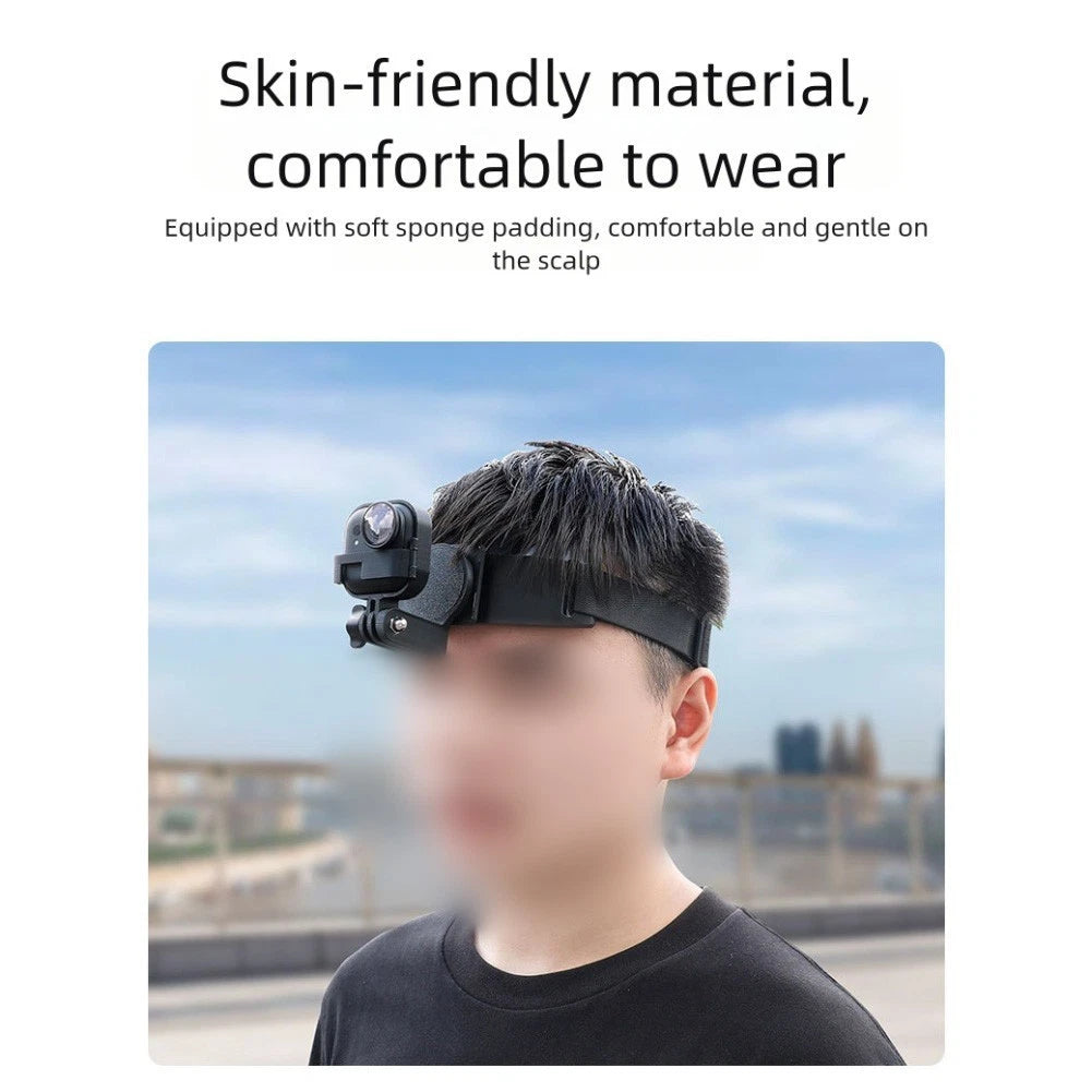Adjustable Magnetic Headband Holder for Insta360 GO (Ultra Lightweight)