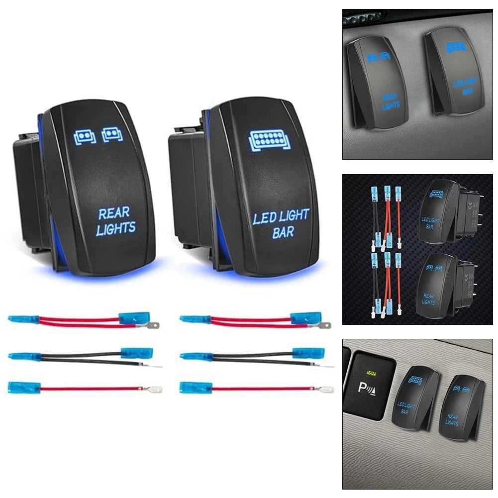 5 Pin Rocker Switch Set for Vehicle Lighting
