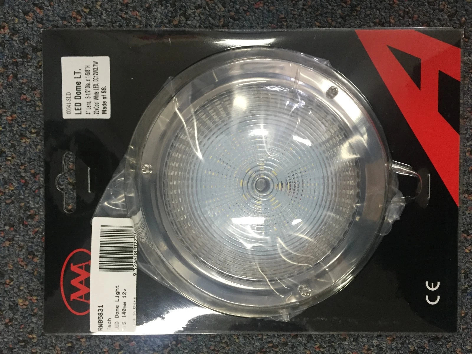 12V LED Dome Light for Boat Caravan Ceiling (140mm)
