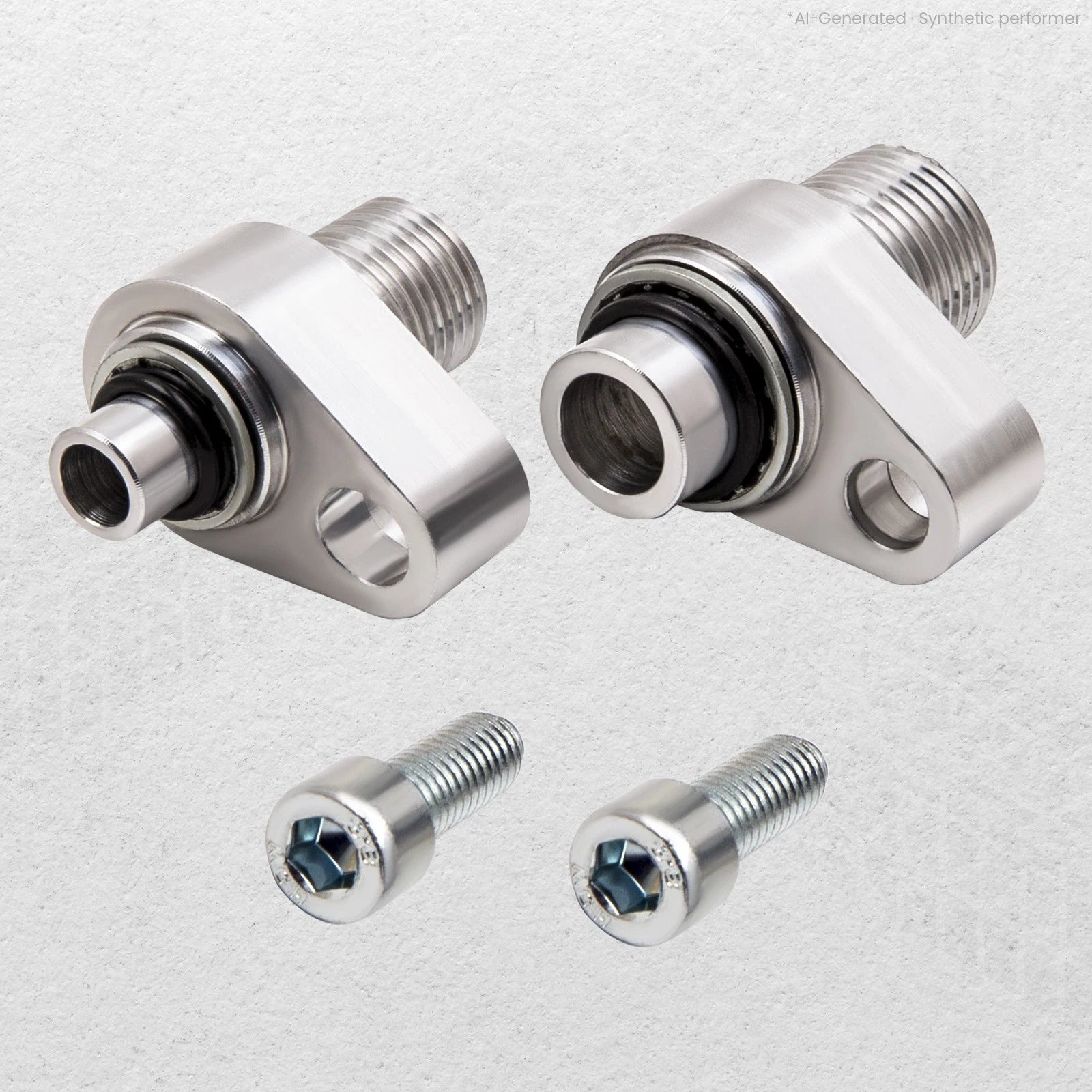 2X AC Compressor Connector Fittings for LS Engine Swap (10S17F, 10S20F)