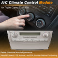 A/C Heater Climate Control Switch Module Panel for Toyota Camry (2010–2011)