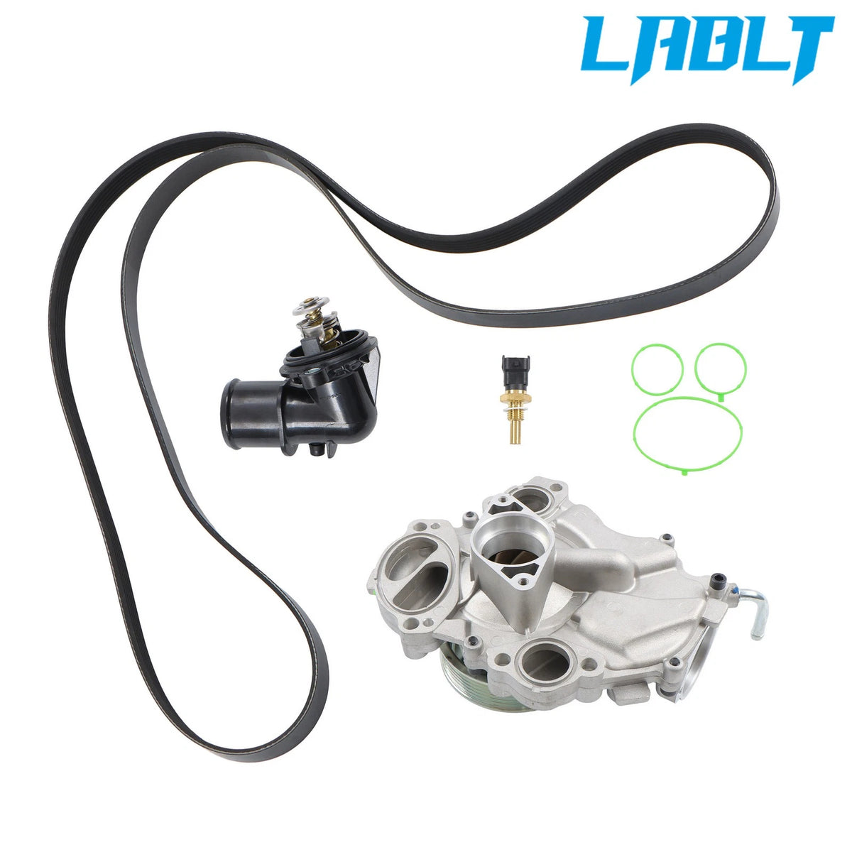 Water Pump Thermostat Sensor Belt Kit for Jeep Grand Cherokee (2011–2021)