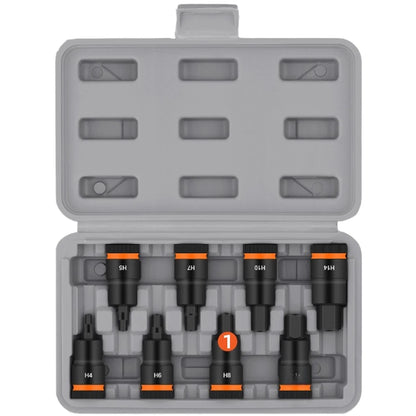 1/2 Inch Socket Set for For IMPACT Tools Long and Short Sleeve Hex Bits