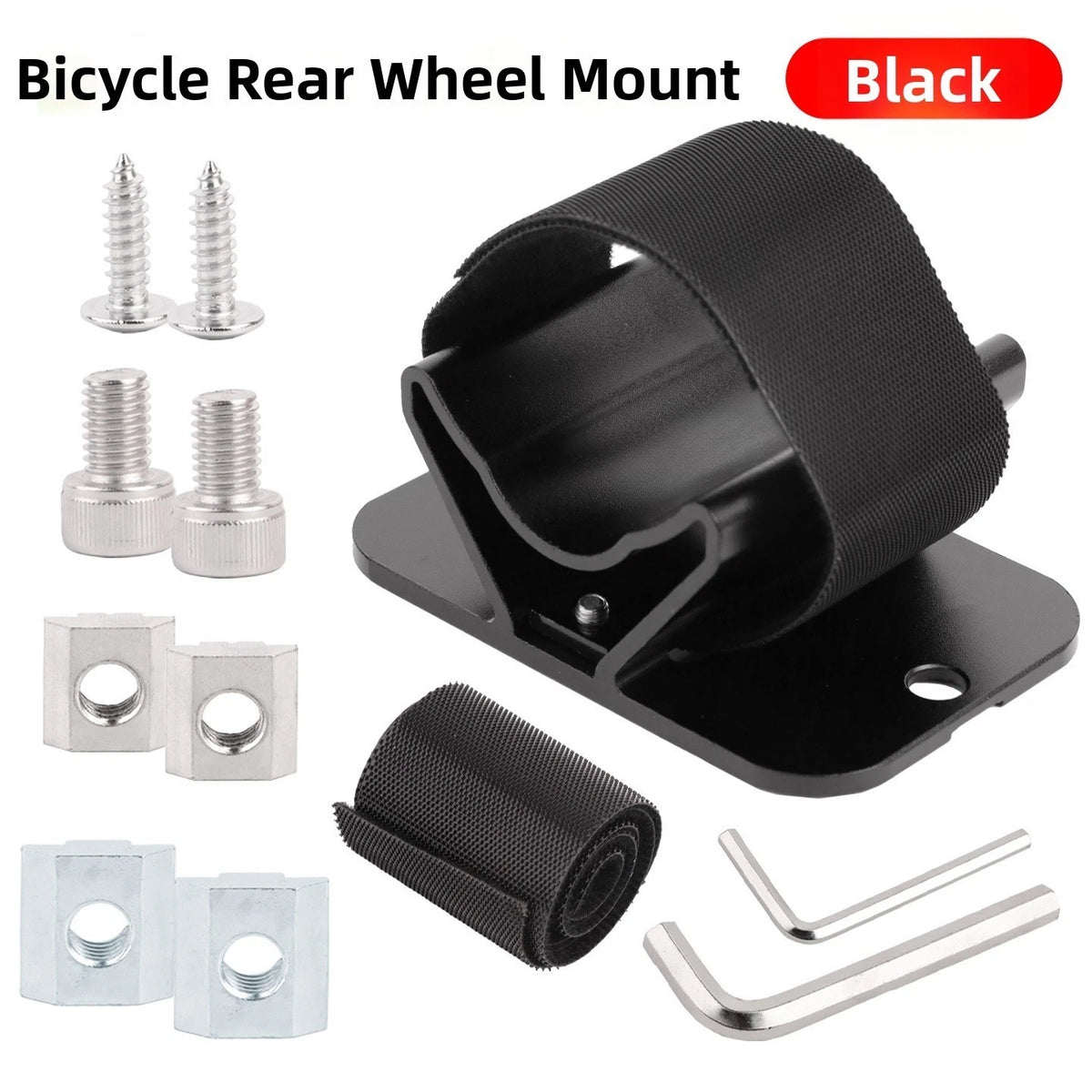 Bike Rear Wheel Securing Fork for Car Racks (Anodized Aluminum Alloy)