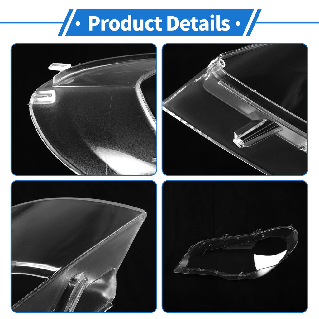 Headlight Lens Cover for BMW X5 E70 (2008–2013) PC Clear