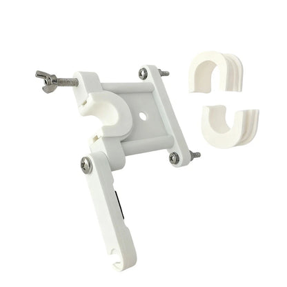 White Nylon Antenna Base Marine Bracket for VHF Communication Masts