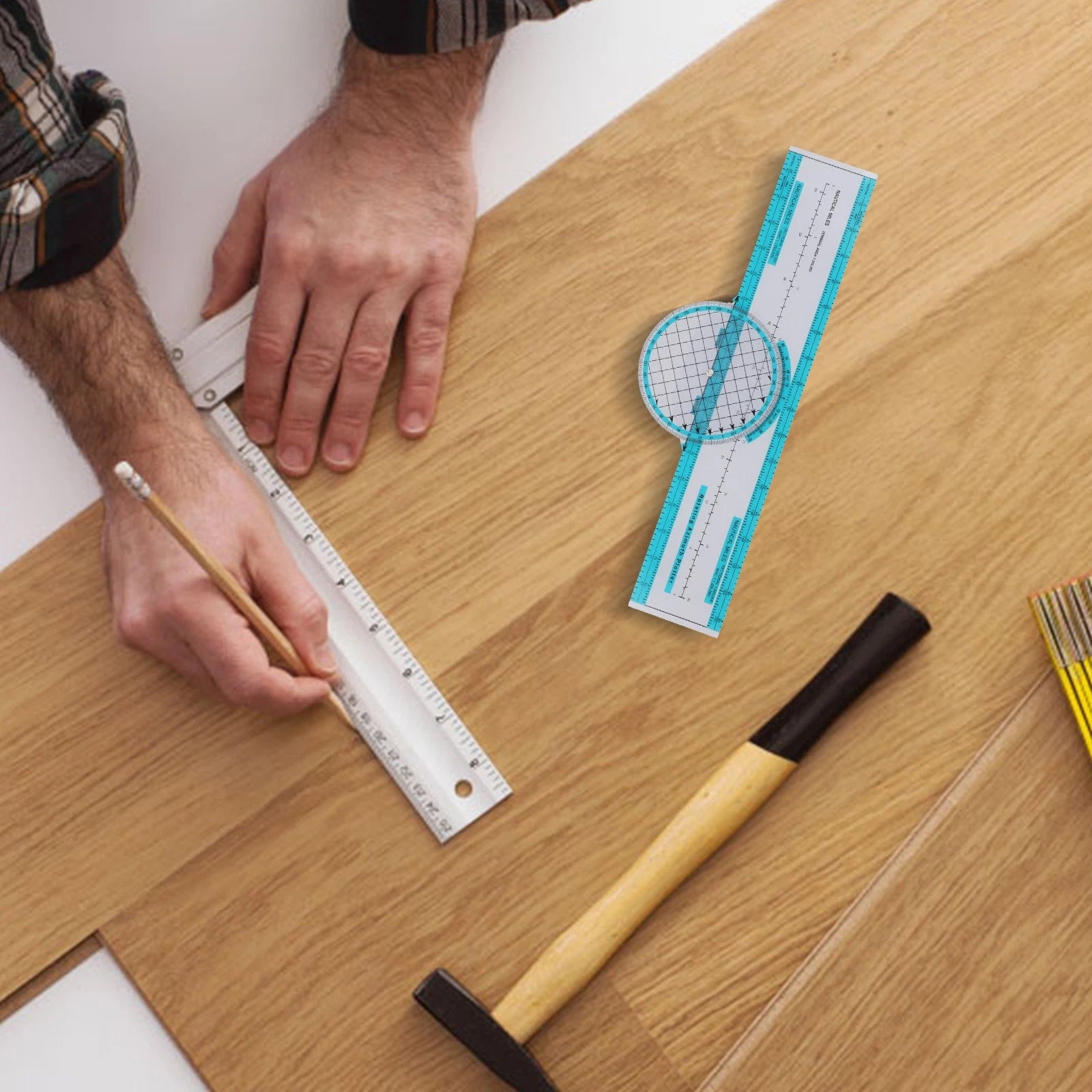 All in Aviation Plotter with Slide Rule for Pre Flight Planning
