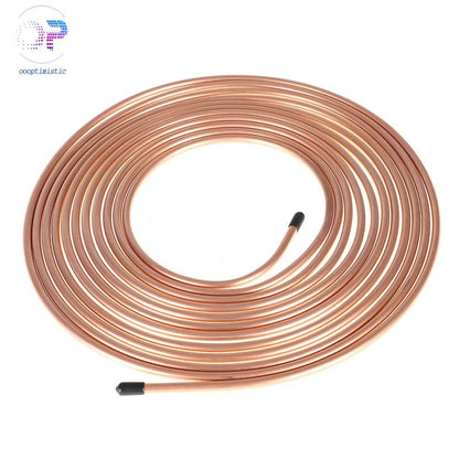 Brake Line Kit 25 FT 1/4" Copper Coated Tubing for US Vehicles