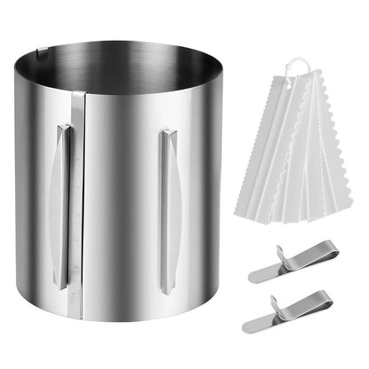 20cm Adjustable Cake Ring for Baking Layering and Cheesecake Molds