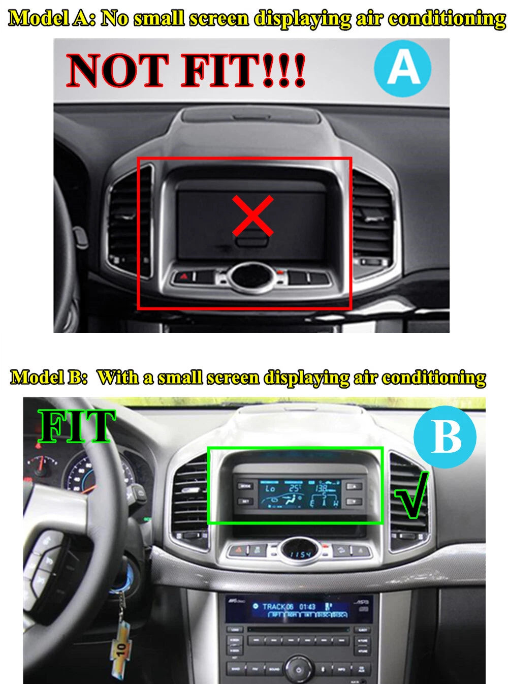 9.7" For 11-17 Chevrolet Captiva Carplay Android Auto Stereo Radio GPS Head Unit