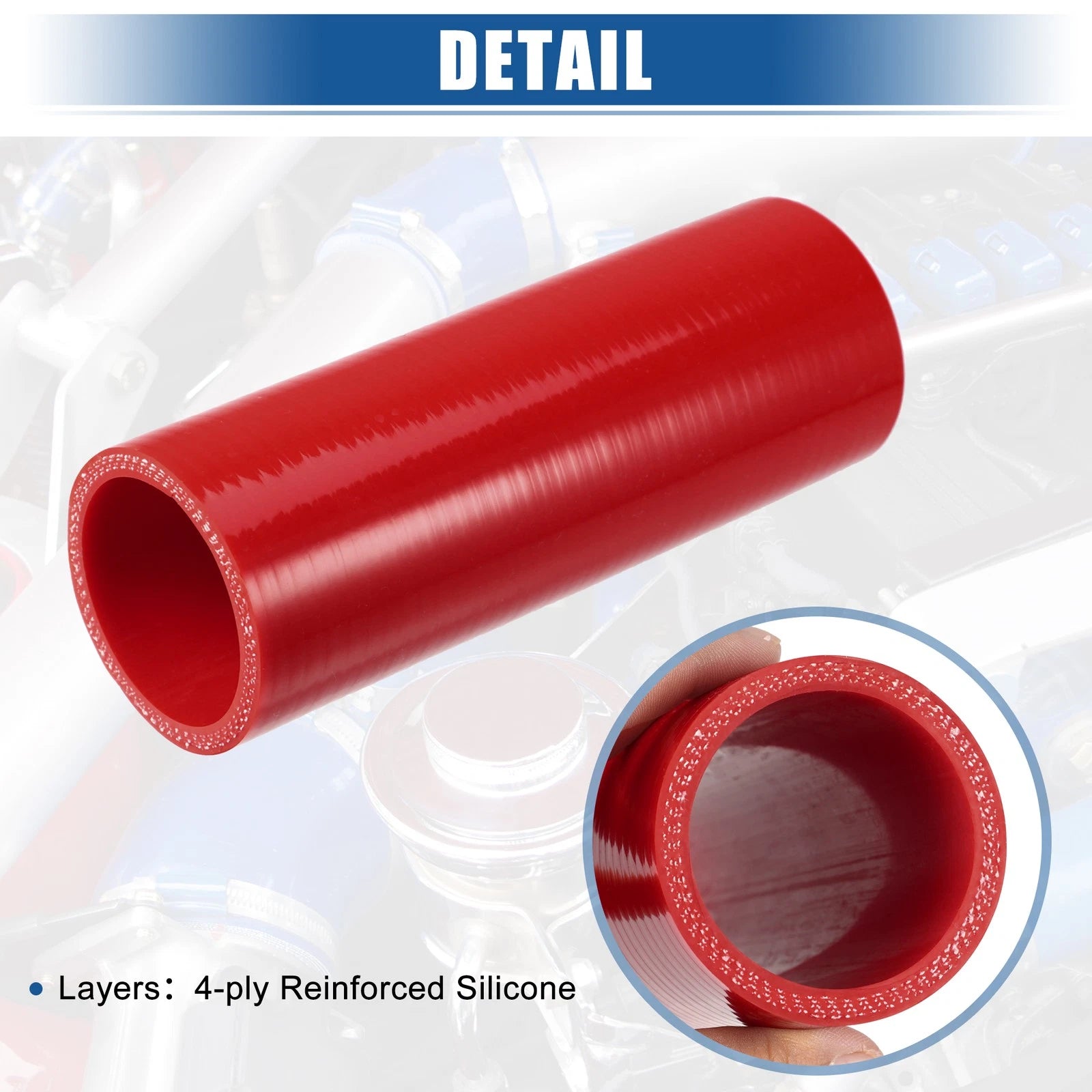 1.75" ID 6" Length Silicone Reducer Hose Coupler for Intercooler (Universal)