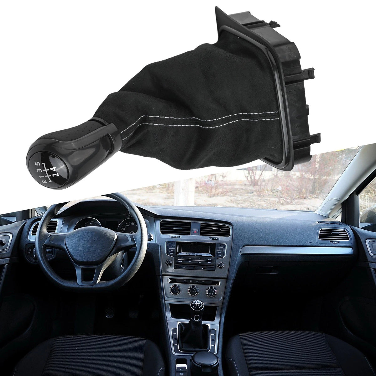 Gear Shift Knob Cover for Golf MK5 MK6, Jetta Manual (2003–2014)