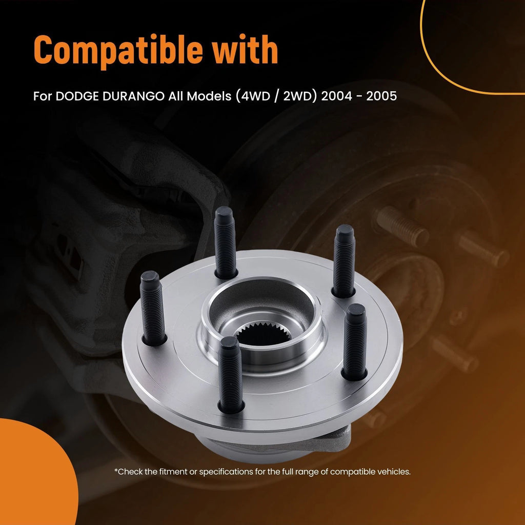 1pc Front Wheel Hub & Bearing Assembly for Dodge Durango (2004–2005) BR930513 ABS