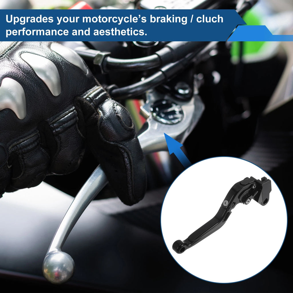 Adjustable Brake Clutch Levers for Kawasaki Vulcan S 650 (2015–2023) Solid Black