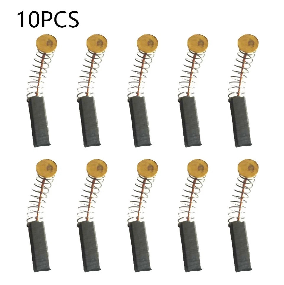 Set of 10 Carbon Brushes for Power Tools