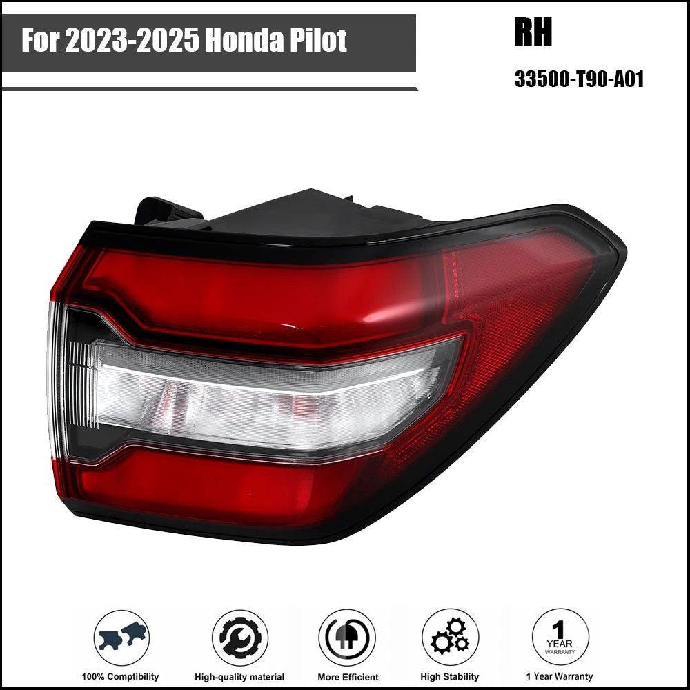Tail Light Assembly for Honda Pilot (2023–2025) LED Rear Right Side Black