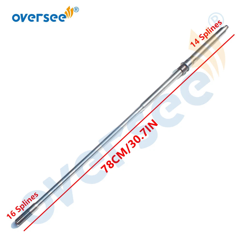 Drive Shaft L for Yamaha F50 F60 Outboard Motor (2000–2023) 69W-45501-00, 6C5-45501-00
