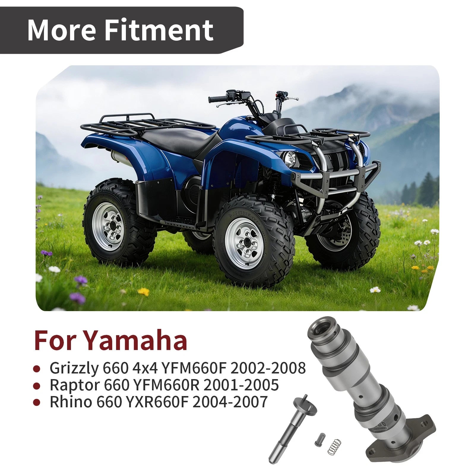 Engine Camshaft Kit 5KM-12170-00-00 for Yamaha Rhino 660 YXR660F (2004–2007)
