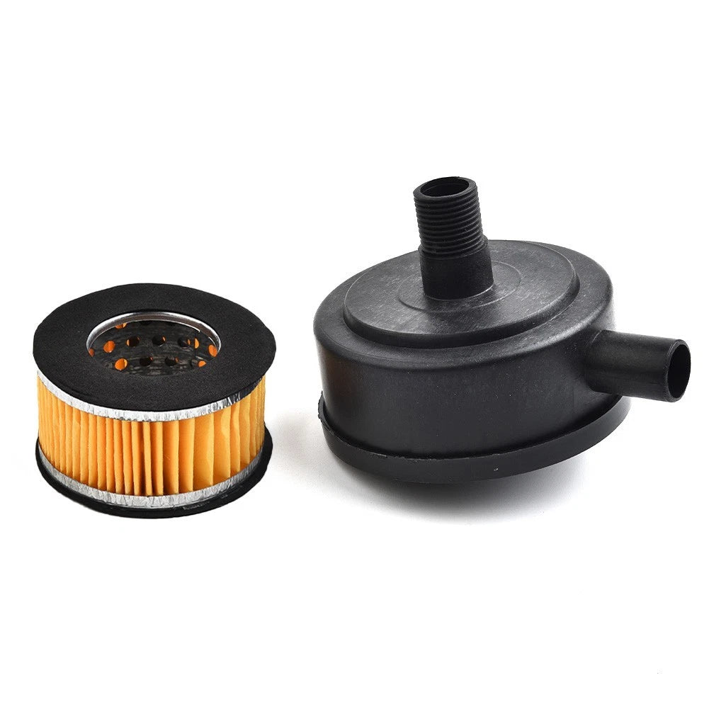 Air Compressor Silencer 20mm Male Thread Noise Muffler with Spare Filter