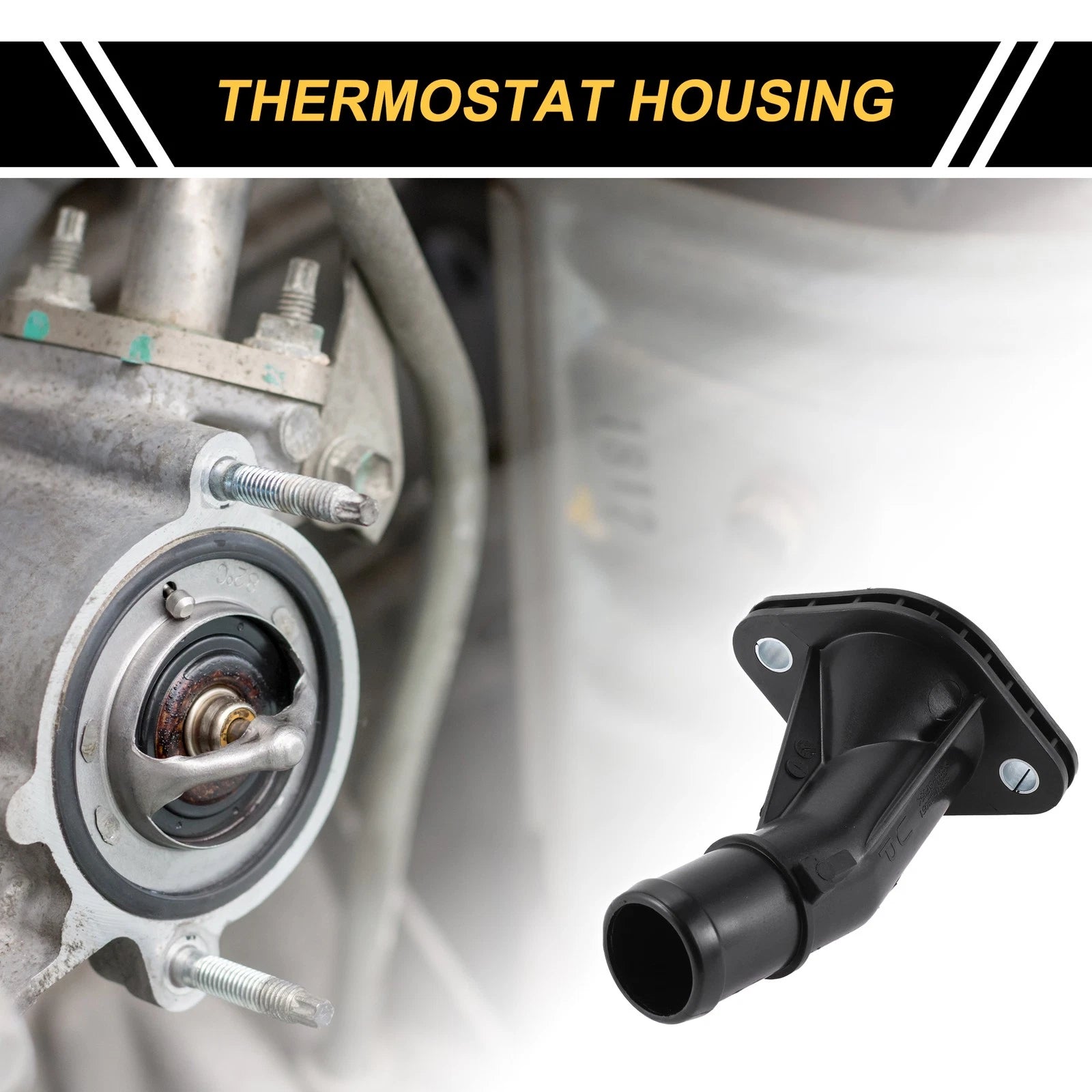 Engine Coolant Thermostat Housing Assembly for Hyundai Accent for Kia (2012–2017)