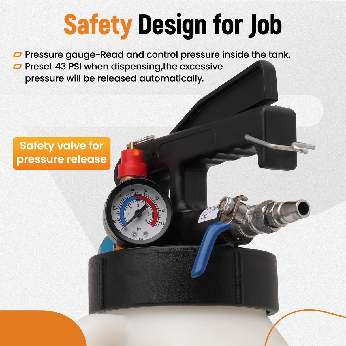 8L ATF Fluid Extractor Dispenser Tool for Auto Transmission Oil Exchange