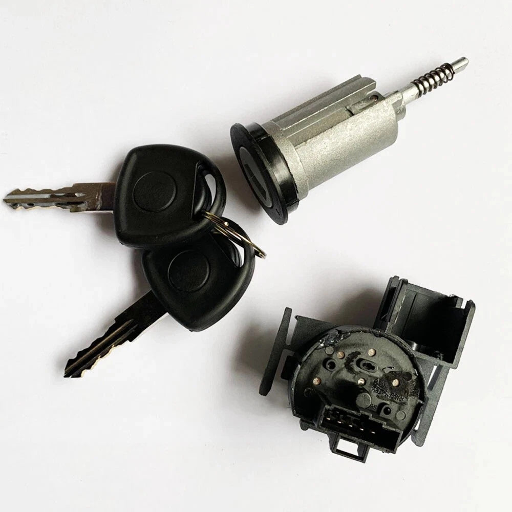 Ignition Switch & Barrel & 2 Keys For Vauxhall Combo C Meriva-A Corsa-C 09115863