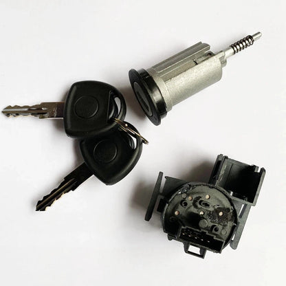 Ignition Switch & Barrel & 2 Keys For Vauxhall Combo C Meriva-A Corsa-C 09115863