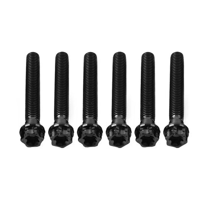 6pcs M10x50mm Titanium Torx Head Flange Screws for Motorcycle Bike