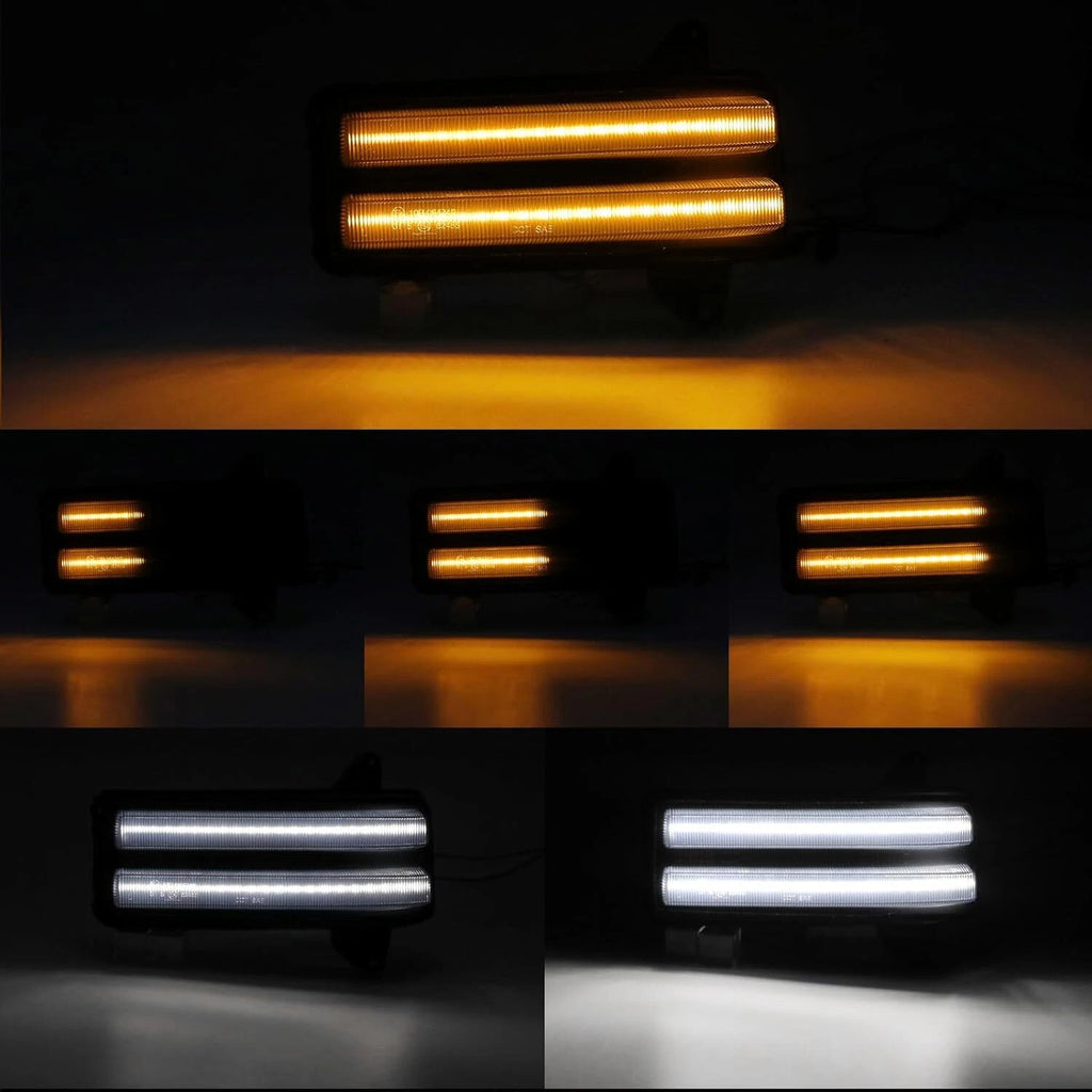 Dynamic DRL Mirror Stop Turn Signal Light for Chevy Silverado 2500HD 3500HD (2020–2023)