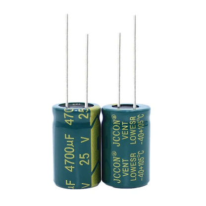10pcs Low ESR Radial Electrolytic Capacitor 1uF to 22000uF (6.3V–450V)