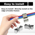 25PCS Stainless Steel Trailer Wire Clips for Frame Wiring