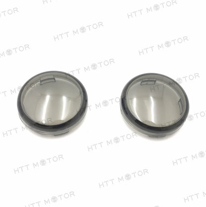 Turn Signal Lens Covers for Harley Softail Dyna Glide Sportsters (2000–2013) Smoke