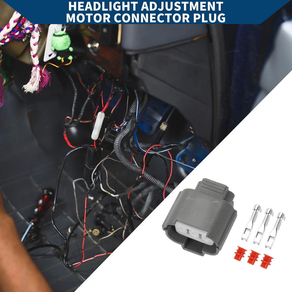 Headlight Adjustment Motor Connector Plug 3 Pin for Honda K Series K20 (2002–2006)