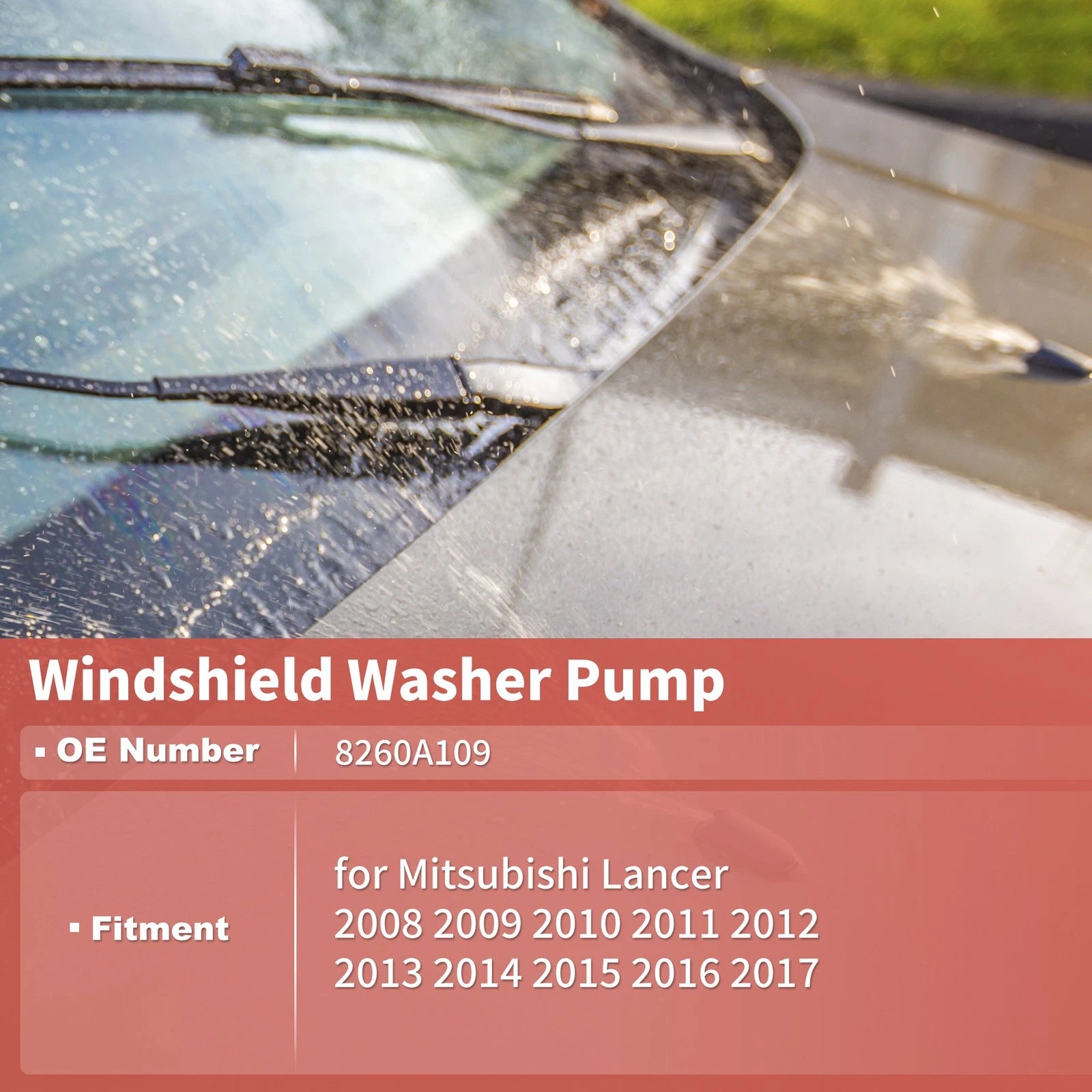 Windshield Washer Pump Replacement for Mitsubishi Lancer (2008–2017)